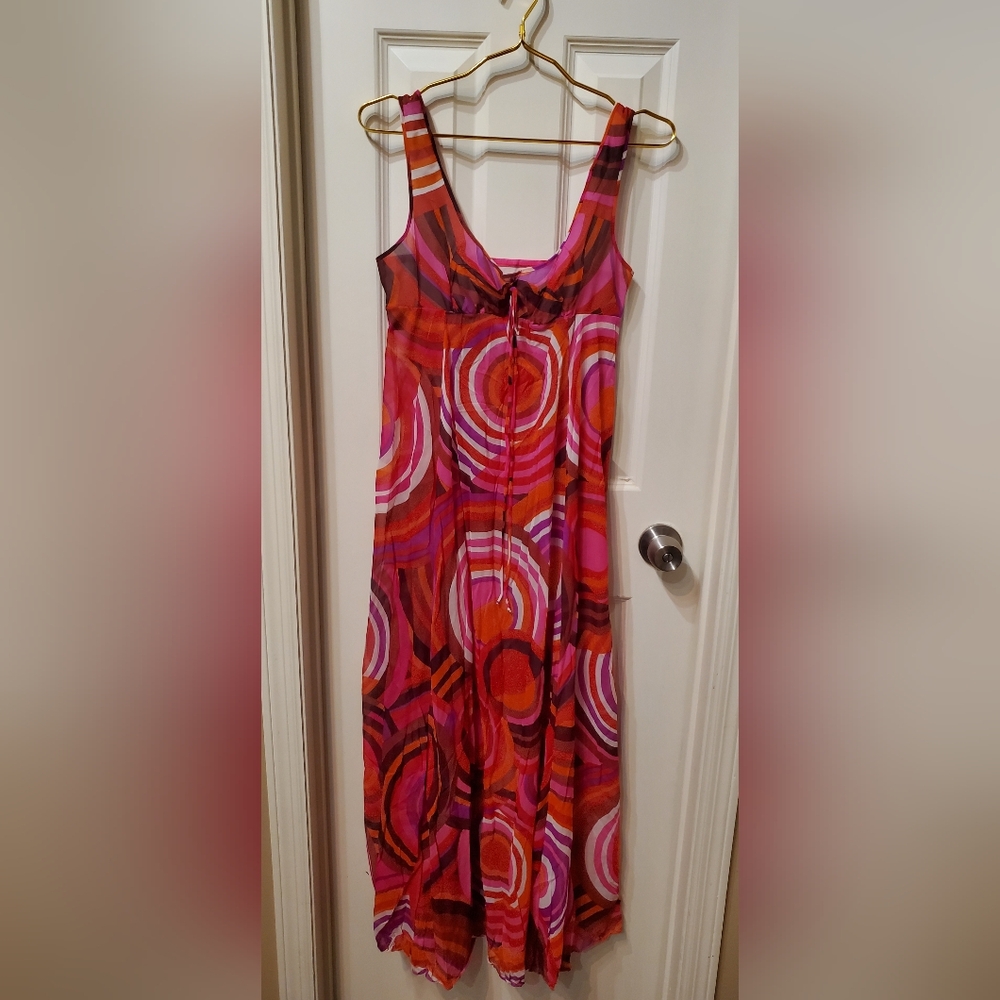 Olga Sleeping Pretty Vintage Multicolor Nightgown Size 38